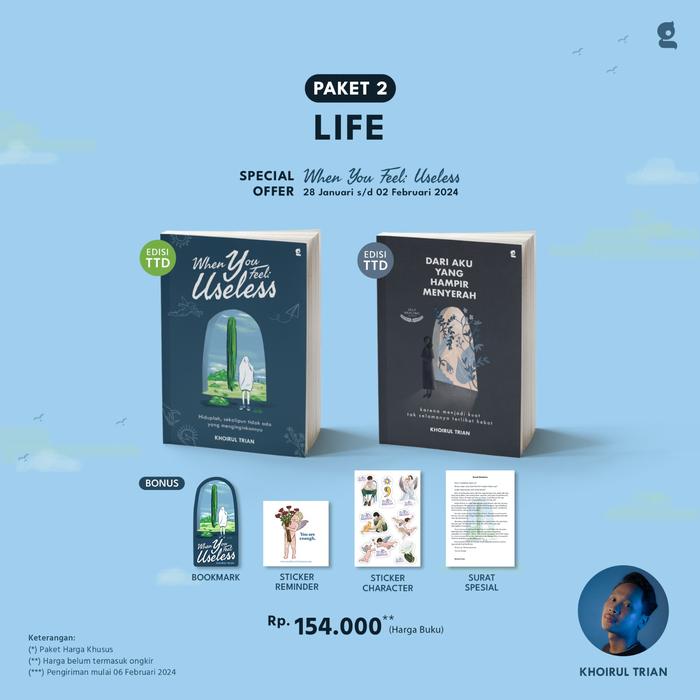 Gambar Buku Motivasi WHEN YOU FEEL: USELESS - Gradien Mediatama - Bumifiksi - PAKET 2 dari Bumi Fiksi Makassar undefined Tokopedia