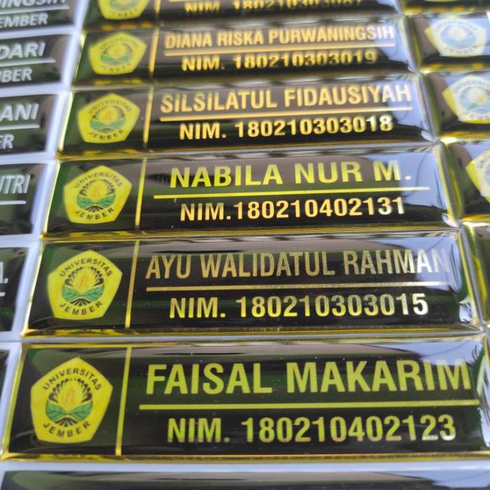 Gambar cetak name tag magnet dari USU PRINTING undefined 4 Tokopedia