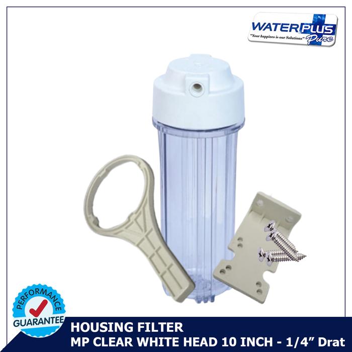 Gambar Housing Filter Air Clear MP 10 Inch - 1/4" Drat dari Filter Air Waterpro undefined Tokopedia