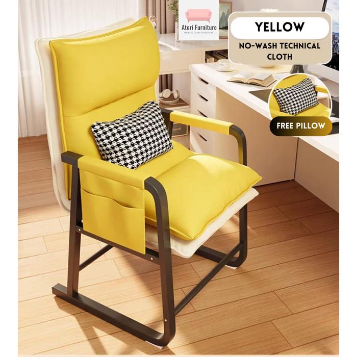 Gambar Atori MAPLE Kursi Lipat Kursi Malas Kursi Santai Kursi Multifungsi - MAPLE YELLOW dari Atori Furniture Official undefined Tokopedia