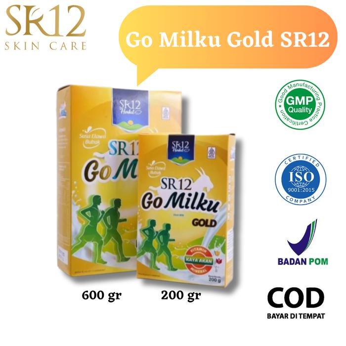 Gambar SR12 Go Milku Gold Susu Etawa Bubuk Dewasa Lansia Original Asli BPOM - 200 gr dari SR12 Jawa Barat undefined Tokopedia