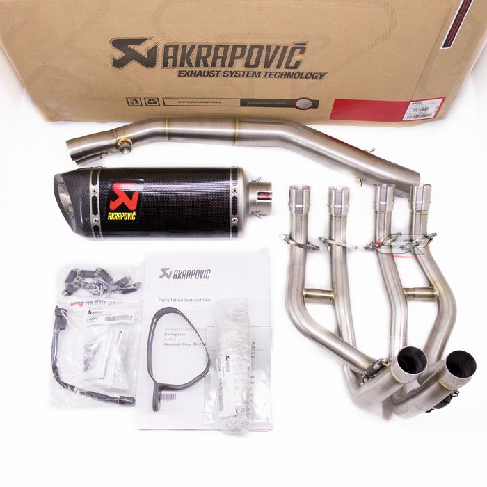Gambar Knalpot Kawasaki ZX25R Akrapovic Fullsystem Original - Full system dari Stanley Racing Performance undefined Tokopedia