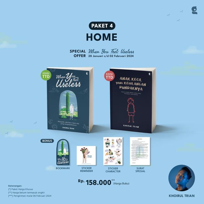 Gambar Buku Motivasi WHEN YOU FEEL: USELESS - Gradien Mediatama - Bumifiksi - PAKET 4 dari Bumi Fiksi Makassar undefined Tokopedia