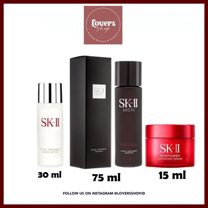 Jual SK-II/SK2/SKII/SK II FACIAL TREATMENT ESSENCE MEN +CLEAR LOTION ...