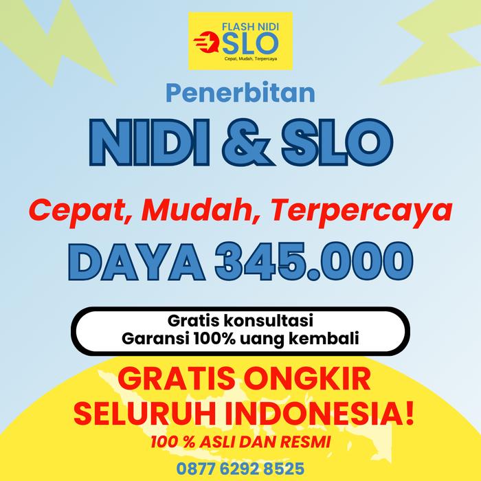 Gambar SLO NIDI DAYA 345.000 SATU PAKET UNTUK DAFTAR KWH METERAN LISTRIK PLN - DAYA 345000 dari FLASH NIDI SLO undefined Tokopedia