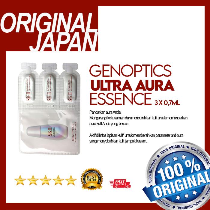 Gambar SK-II SK II SK2 SK 2 Genoptics Ultraura Ultra Aura Essence - 3 ampul dari SK ORIGINAL JAPAN undefined Tokopedia