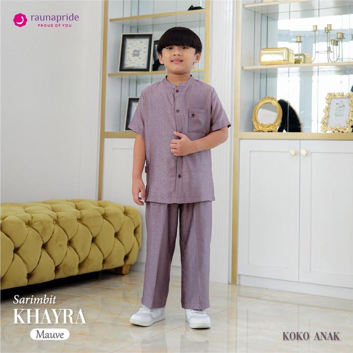 Gambar Rauna Sarimbit KHAYRA MAUVE Baju Muslim Couple Family Seragam Keluarga - KOKO ANAK, S/10 dari Butik Inayya undefined Tokopedia