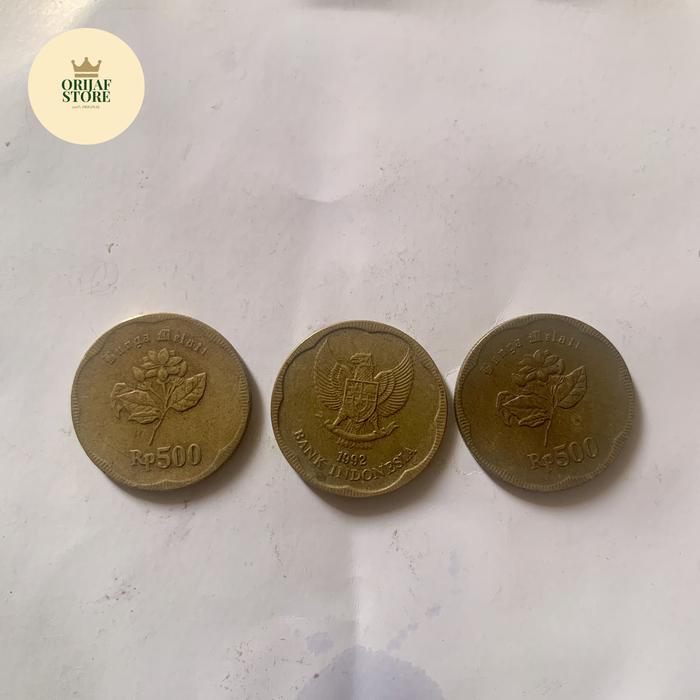 Gambar Uang koin logam 500 Rupiah bunga melati dari ORIJAF STORE undefined Tokopedia