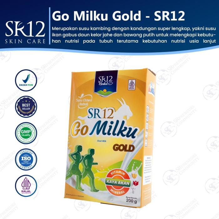 Gambar Go Milku Gomilkku Gomilku Gold SR12 Susu Kambing Etawa Asli - 200gr dari King Fatih Shop undefined Tokopedia