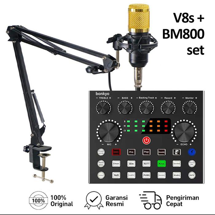 Gambar V8S+BM800  SoundCard Bluetooth Audio Usb External - Sound Card Laptop - V8S+BM800 Set dari Homeeasy undefined Tokopedia