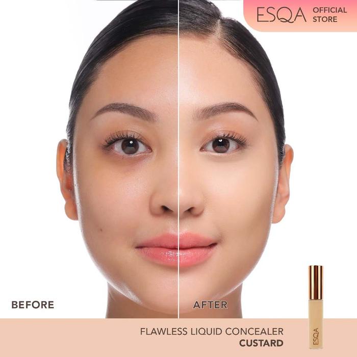 Gambar ESQA Flawless Liquid Concealer / Corrector / 100% Original Esqa - Custard-Conceal dari Glow Kit Store undefined Tokopedia