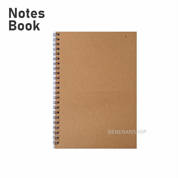 Gambar Buku A5 Notebook / Sketchbook - Buku catatan Notes Book Diary spiral Paper - Cokelat dari Beneranshop undefined Tokopedia