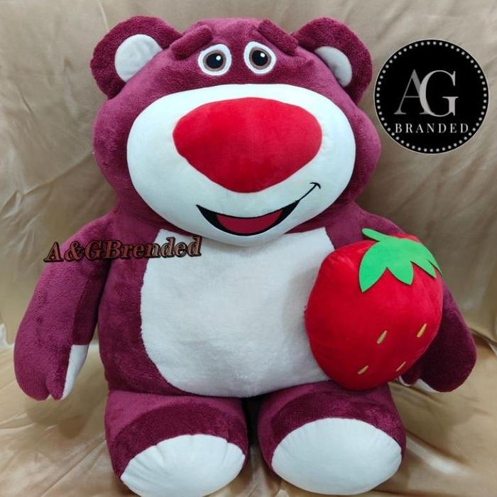 Gambar Boneka Giant Seri Toy Story Lotso Bear Strawberry Plush Toy Boneka - Lotso Giant, (100cm) dari arinnamart undefined Tokopedia