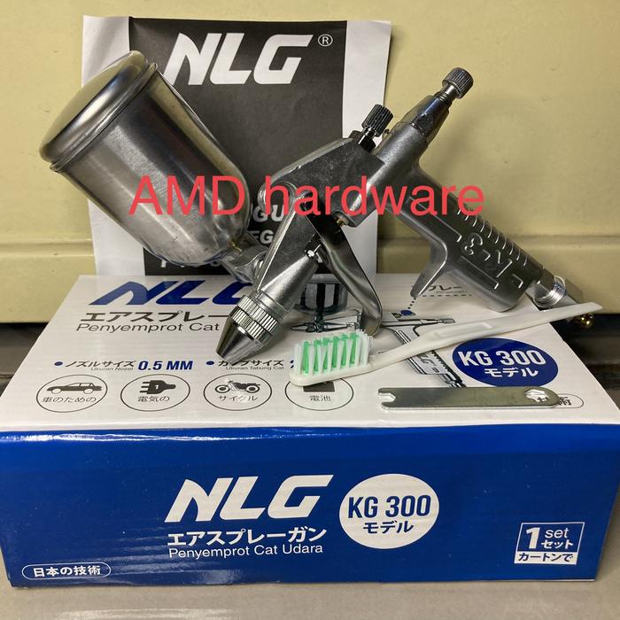 Gambar Original MEIJI Spray Gun R2 Nozzle 0,5mm Kompresor Angin Semprot CAT - MEREK NLG KG300 dari AMD hardware undefined Tokopedia