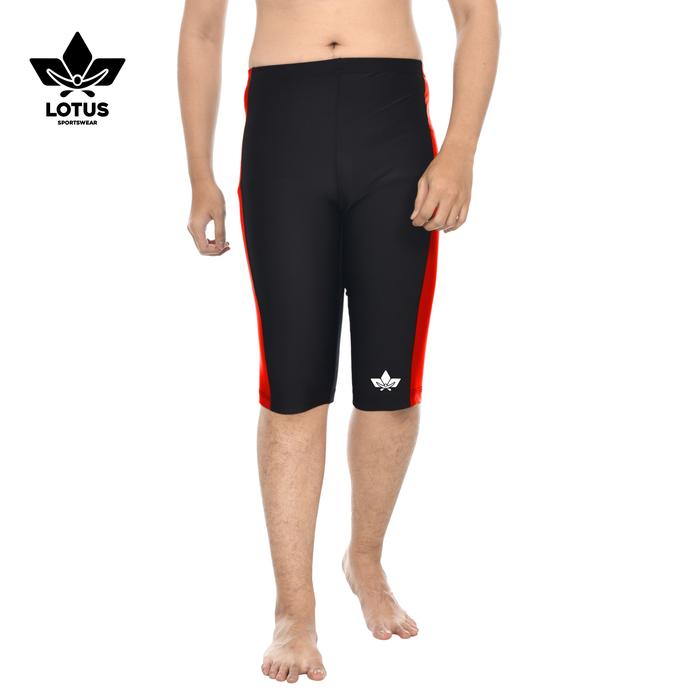 Gambar Celana Renang Pria Dewasa Sampai Lutut - Merah, XXL dari BajuRenangAnak undefined Tokopedia