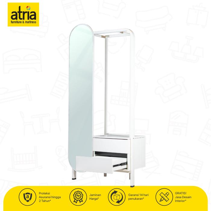 Gambar Meja Rias Serba Guna Multifungsi Atria Suyo Upright New White - Putih dari Atria Furniture Official undefined 5 Tokopedia