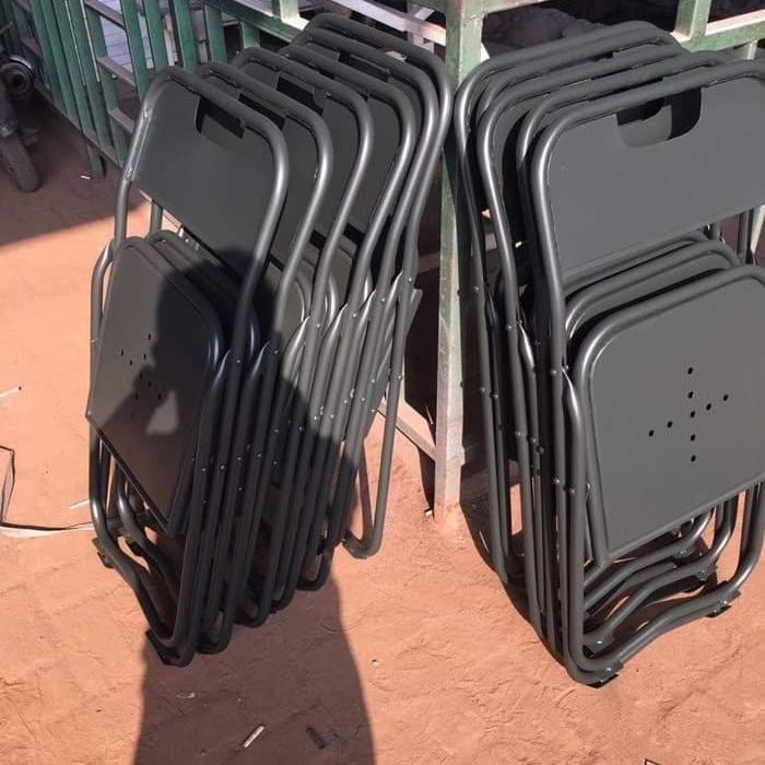 Gambar Kursi Besi Lipat Lapangan TNI AD - Kursi lapangan dari Citra Tekhnik Futri undefined Tokopedia