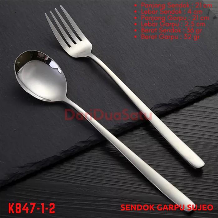 Gambar Sendok Garpu Korea Sujeo Stainless Steel 1 Pasang Set - 1 Pasang dari DariDuaSatu undefined Tokopedia