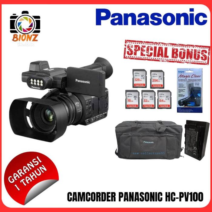Jual Camcorder panasonic hc pv100 PAKET STANDART Kota
