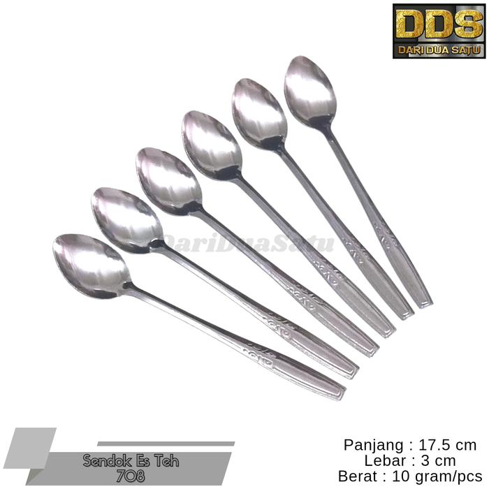 Gambar Sendok Es Teh Panjang Stainless Isi 12 pcs dari DariDuaSatu undefined Tokopedia
