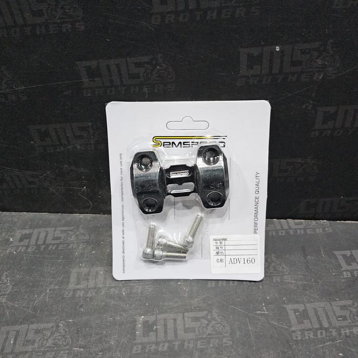 Gambar Cover Tutup Kleman Stang Atas CNC Semspeed Honda Adv 160 150 - Hitam dari Cemerlang6Brothers undefined Tokopedia