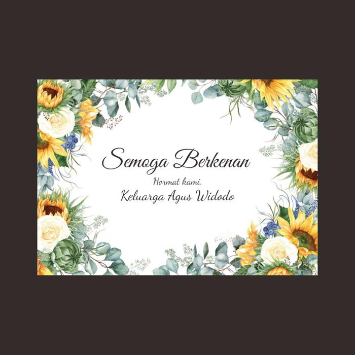 Gambar Sticker Stiker Custom Nama Ucapan Semoga Berkenan Label Sun - Flo dari DextonPRINT undefined Tokopedia