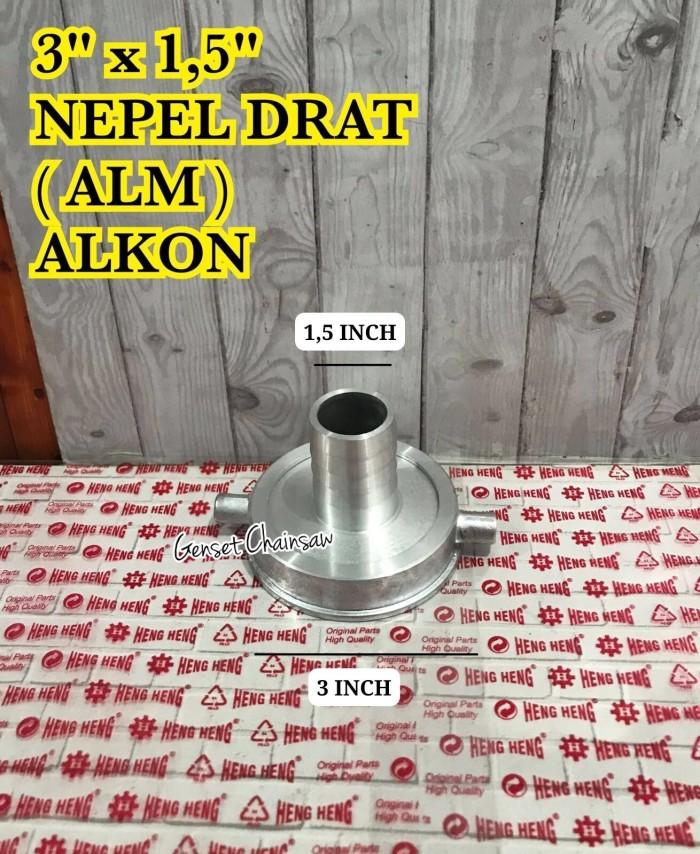 Gambar Soket Nepel 3x1½ Aluminium Alkon SNB80 3 x 1 ½ / 1.5 1,5 Socket Drat - 3"x1½" dari SUMBER CAHAYAKU undefined Tokopedia