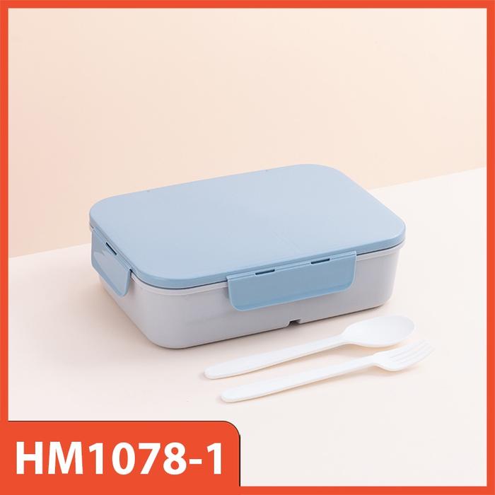 Gambar LUNCH BOX Kotak Bekal Makan Siang 1200 ML I Lunch Box Anak 3 Sekat - Biru dari Hoptech Indonesia Jaya undefined Tokopedia