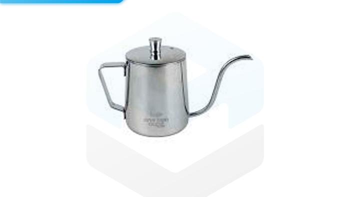 Gambar KETTLE TEKO KOPI LEHER ANGSA KAPASITAS BESAR STAINLESS STEEL SILVER - 350ml dari Arvonik undefined Tokopedia