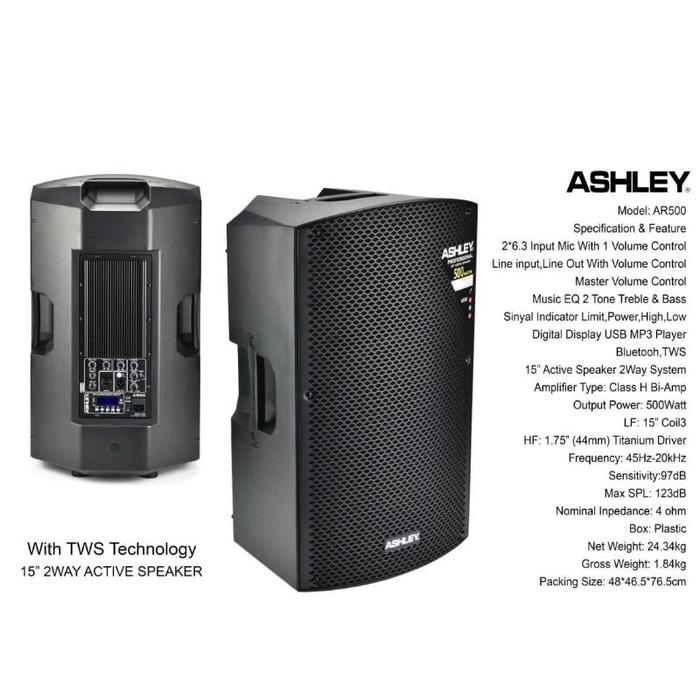 Gambar Speaker Aktif Ashley Hero 15A Original Active Ashley HERO15A 15 inch - FEST DF 15 A dari Mellzu Store undefined 4 Tokopedia