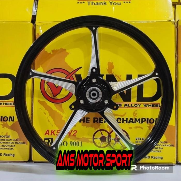 Gambar Velg Vnd Ak55 Gen 2 Ring 17 Aerox new /Aerox Old - Hitam, aerox new dari AMS MOTORSPORT undefined Tokopedia