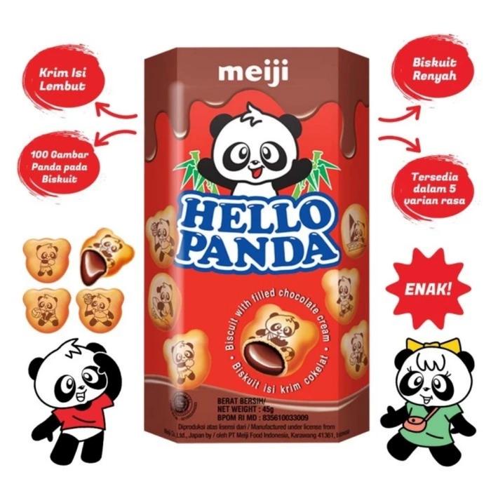 Gambar MEIJI HELLO PANDA CHOCOLATE CREAM 42G dari Srisusan Shop undefined Tokopedia