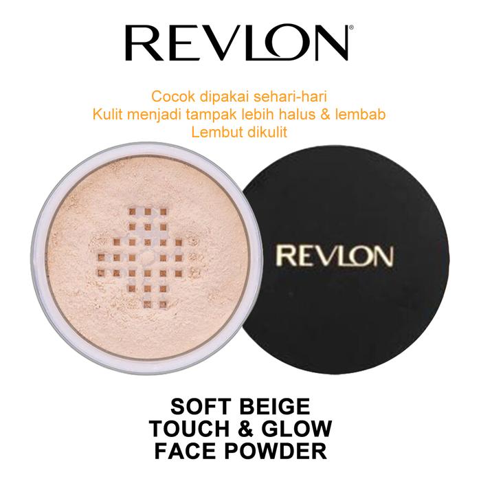 Gambar REVLON TOUCH AND GLOW FACE POWDER BEDAK TABUR LOOSE POWDER OIL CONTROL - 69 SOFT BEIGE dari HealBeau Store undefined Tokopedia