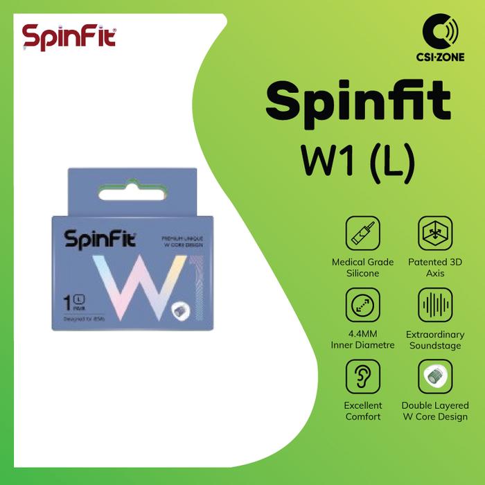 Gambar Spinfit W1 Premium Earphone Eartips - L dari CSI-ZONE undefined Tokopedia