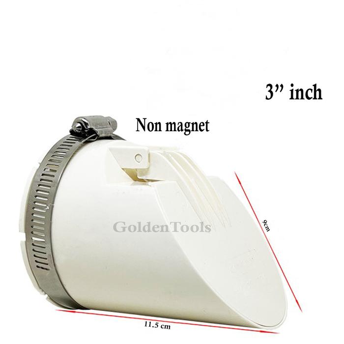 Gambar Backflow Valve Pvc Putih Tebal 2.5" & 3"inch Saringan Buka Tutup Pipa Backflow Valve Magnet - 3" Non Magnet dari Golden Tools undefined Tokopedia