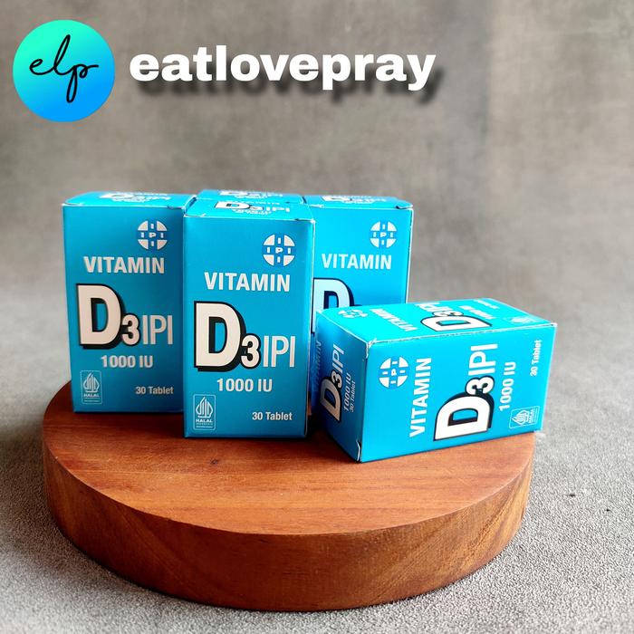 Gambar Vitamin D3 IPI 1000iu isi 30 Tablet / 75 Tablet - ISI 30 TABLET dari eatlovepray undefined Tokopedia