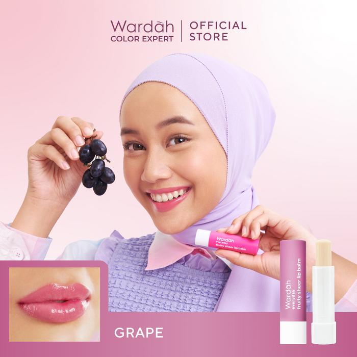 Gambar Wardah fruity sheer lip balm - Grape dari Hangvalen undefined Tokopedia