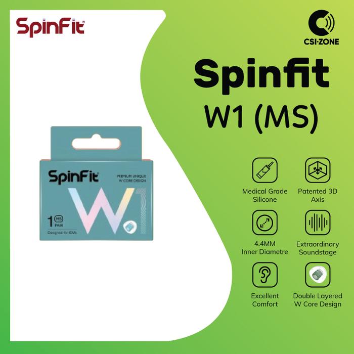 Gambar Spinfit W1 Premium Earphone Eartips - MS dari CSI-ZONE Kota Tangerang Selatan Tokopedia