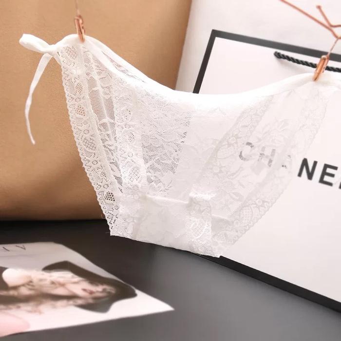 Gambar celana dalam wanita sexy hot tali samping Transparan Pakaian C0130 - Putih, All Size dari dckonline undefined Tokopedia