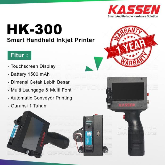 Gambar Handheld Inkjet Printer Kassen HD2000 Printer Inkjet Portable - HK-300 dari Barcode Store Solutions undefined Tokopedia