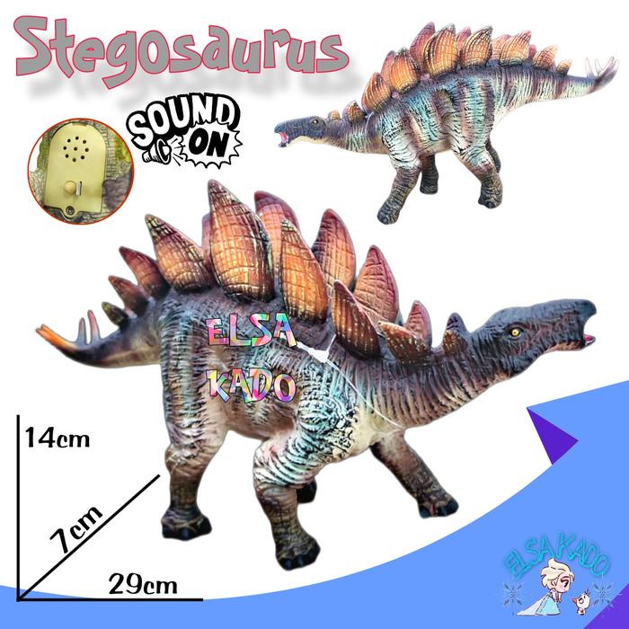 Gambar Stegosaurus Figure Dinosaurus Mainan - STEGOSAURUS C dari ELSA KADO STORE undefined 5 Tokopedia