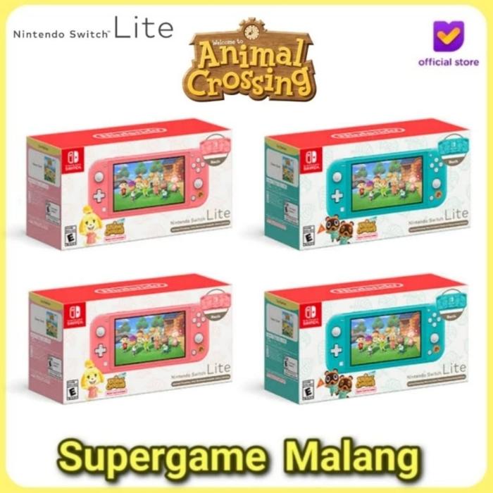 Gambar Nintendo Switch Lite Animal Crossing Console Bundle Game Card Kaset - Pink Coral, + Game Fisik dari Supergame Malang undefined Tokopedia