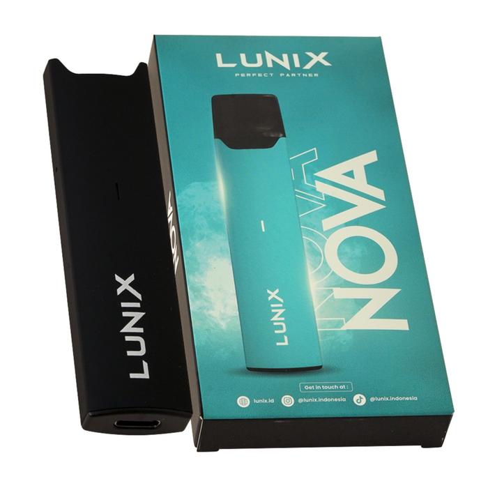 Gambar Pod Vape Vapor Lunix Nova Pod System Kit 400mAh Authentic By Lunix id - BLACK dari Maroonvape undefined Tokopedia