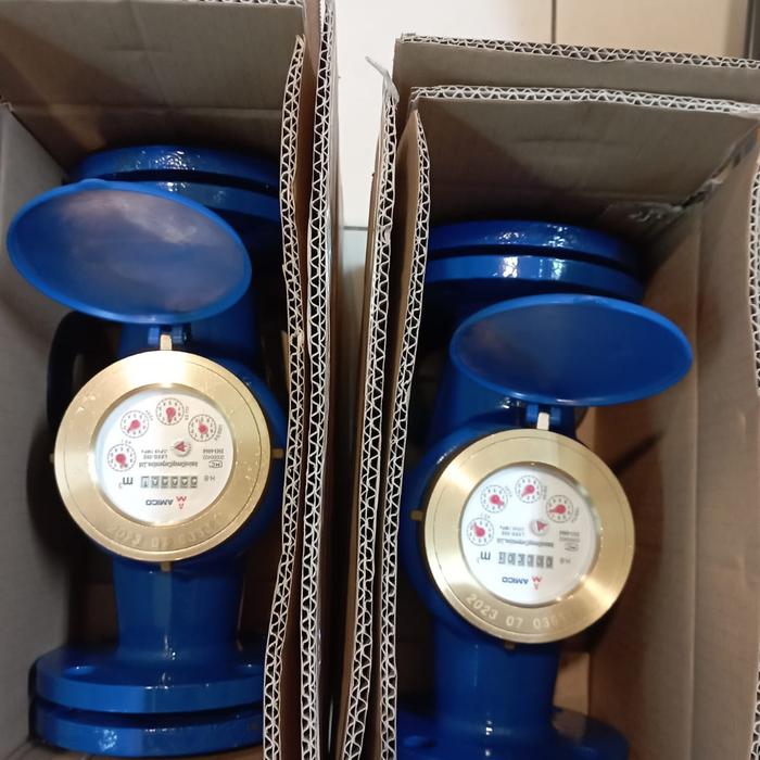 Jual Meteran Air / Water Meter Amico 2 inch flange panjang DN 50 mm ...