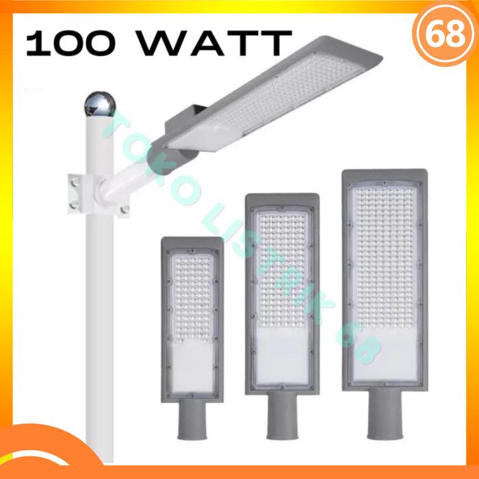 Gambar Lampu Jalan PJU LED 50w 100w 200w PJU Penerangan Jalan Outdoor IP65 - 100w White dari Toko Listrik 68 undefined Tokopedia