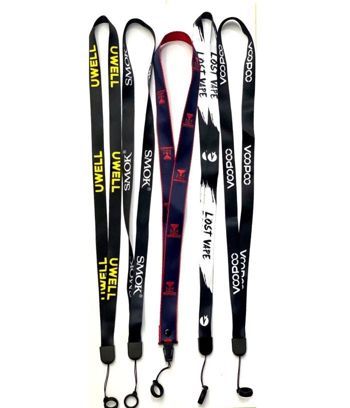 Gambar AKSESORIS LANYARD MOTIF GANTUNGAN FAFE FOODD - HITAM POLOS dari TheTrip Buff undefined Tokopedia