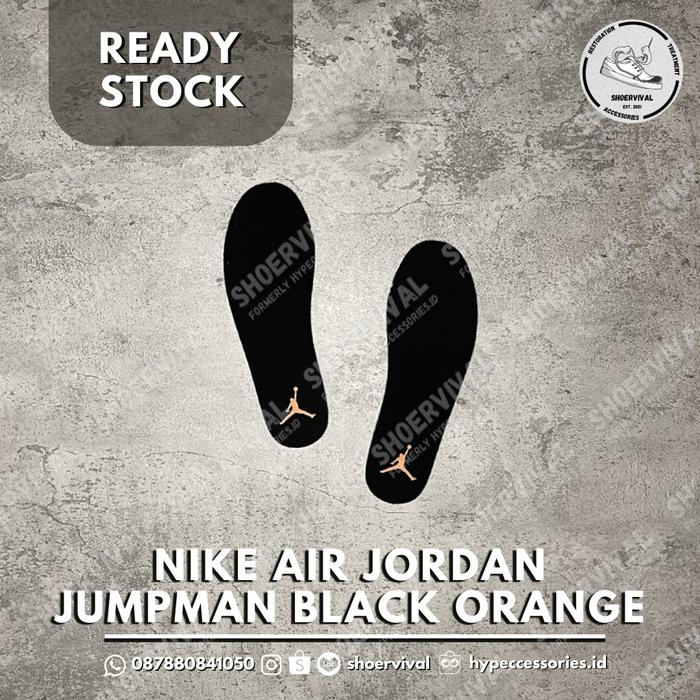 Jual [READY STOCK] Nike Air Jordan Insoles Jumpman Black Sole