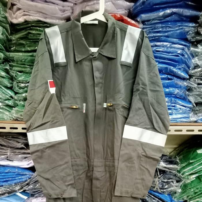 Gambar Wearpack Cotton Twill 100% Custom - Merah, L dari amnsafety undefined 3 Tokopedia