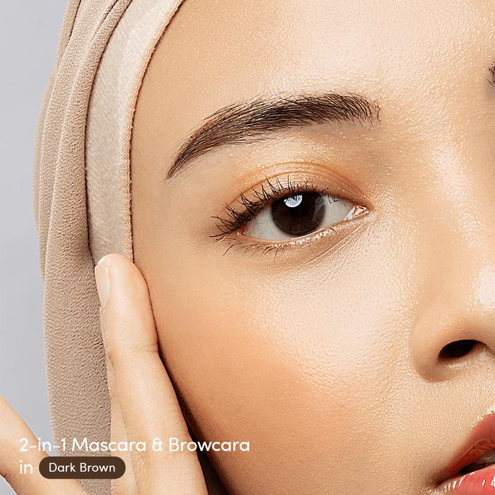 Gambar Rahasia Beauty x Naura Ayu - 2-in-1 Confidence Mascara and Browcara - Dark Brown dari Rahasia Beauty Official Store undefined Tokopedia