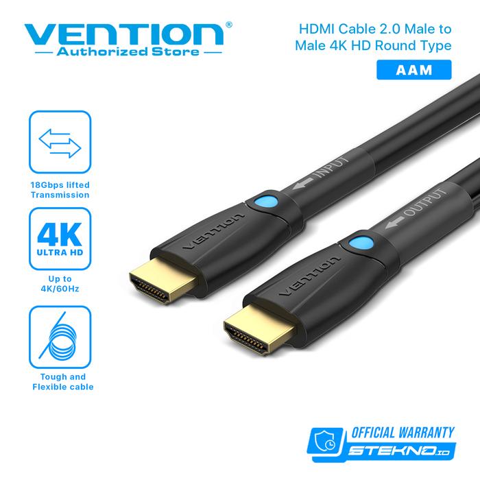 Gambar VENTION Kabel HDMI for Structure Cabling Stable - AAM, 2 Meter dari Vention Authorized Store undefined Tokopedia